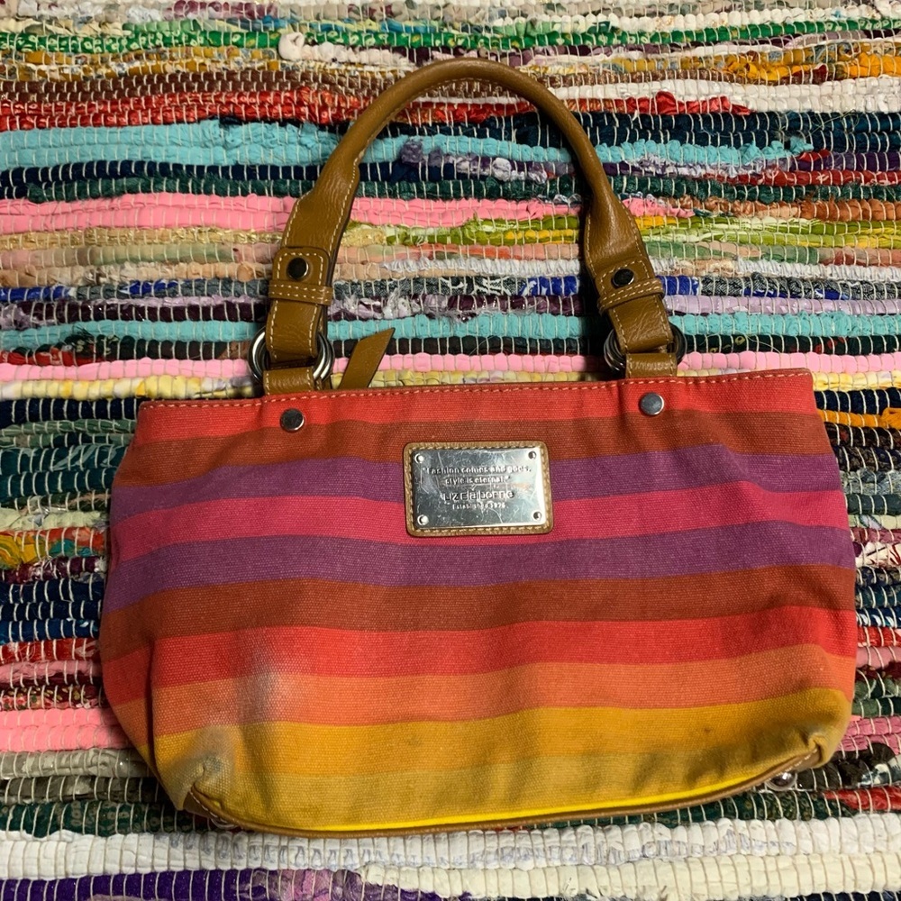 Striped Multicolor Tote Bag